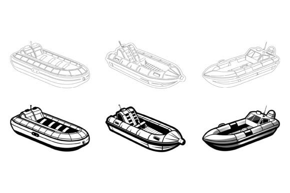 A Guide to the Set of Various Boats Illustration Collection
