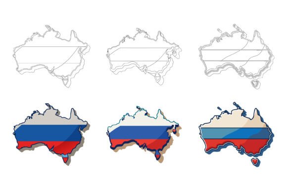 A High-Quality Australia Map Vector Illustration Set