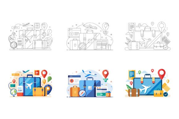 Bring Your Travel Projects to Life with Scenic Vector Art