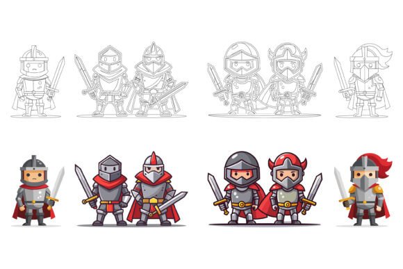 Bringing History to Life: The Power of Medieval Knight Illustration Sets