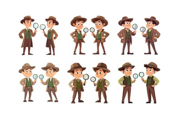 Farmer and Gardener with Different Poses: A Flexible Asset for Visual Storytelling