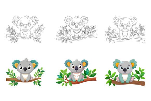 Finding Your Creative Companion: The Cute Gray Koala Bear AI EPS Collection