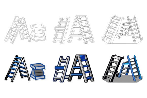 Staircase Illustrations: Creative Vector Design Ideas